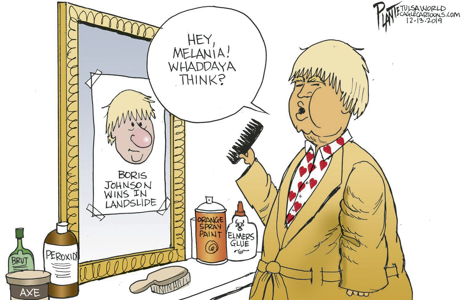 Bruce Plante Cartoon: Donald and Boris